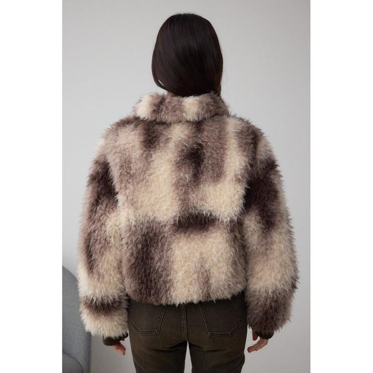 カーリーボアショートブルゾン | AZUL BY MOUSSY | 詳細画像23 