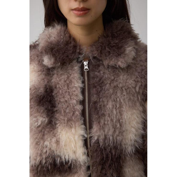 カーリーボアショートブルゾン | AZUL BY MOUSSY | 詳細画像24 