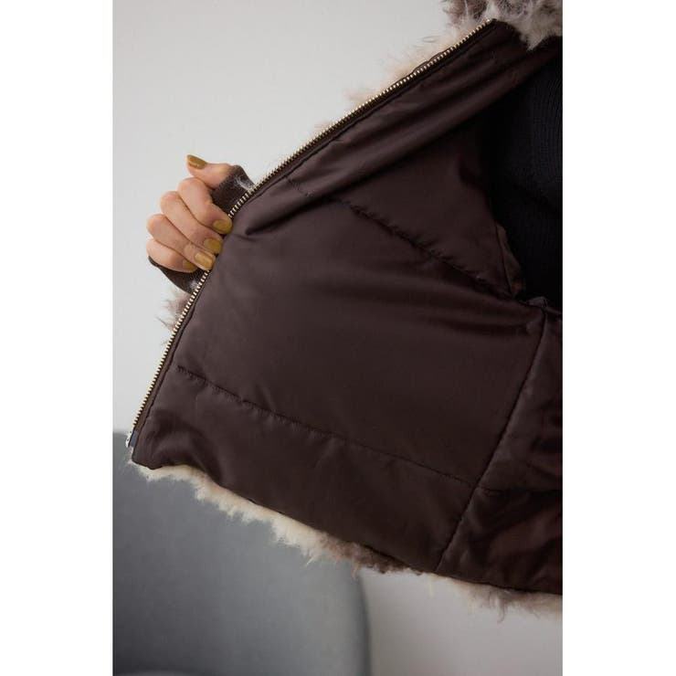 カーリーボアショートブルゾン | AZUL BY MOUSSY | 詳細画像30 