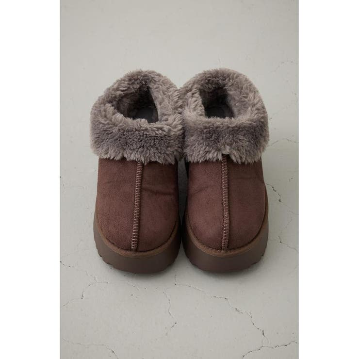 厚底ムートンヒールデザインスリッポン | AZUL BY MOUSSY | 詳細画像18 