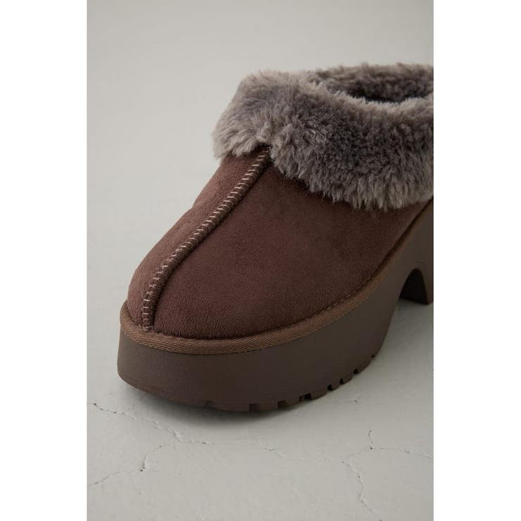 厚底ムートンヒールデザインスリッポン | AZUL BY MOUSSY | 詳細画像20 