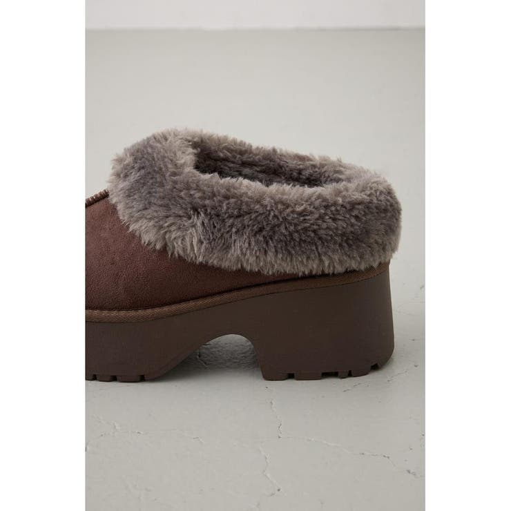 厚底ムートンヒールデザインスリッポン | AZUL BY MOUSSY | 詳細画像21 