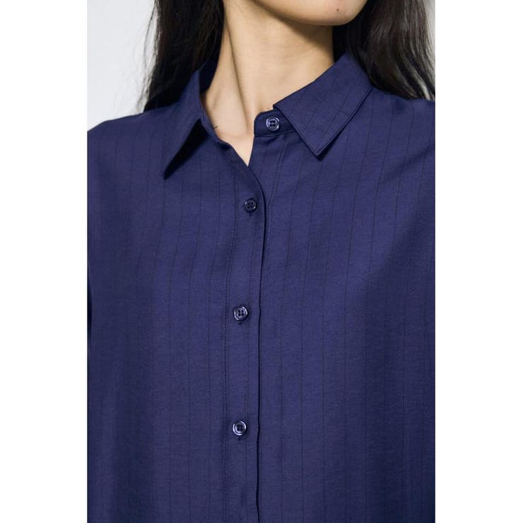 スリーブボタンストライプシャツ | AZUL BY MOUSSY | 詳細画像36 