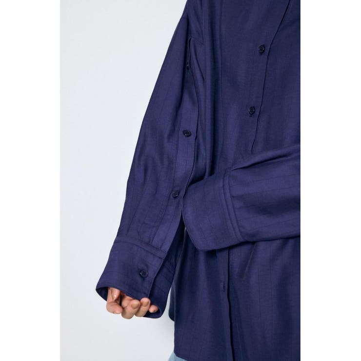 スリーブボタンストライプシャツ | AZUL BY MOUSSY | 詳細画像38 