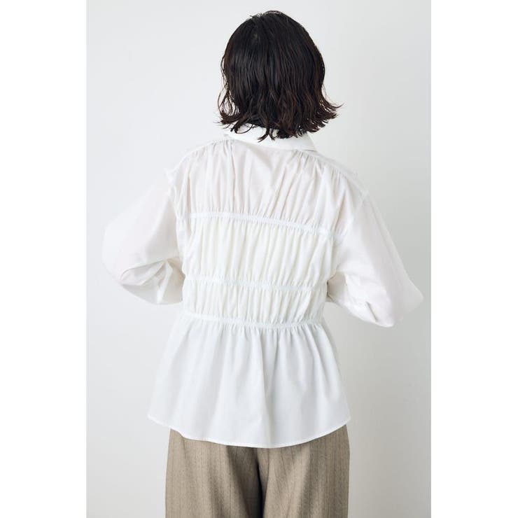 シャーリングデザイン長袖シャツ | AZUL BY MOUSSY | 詳細画像4 