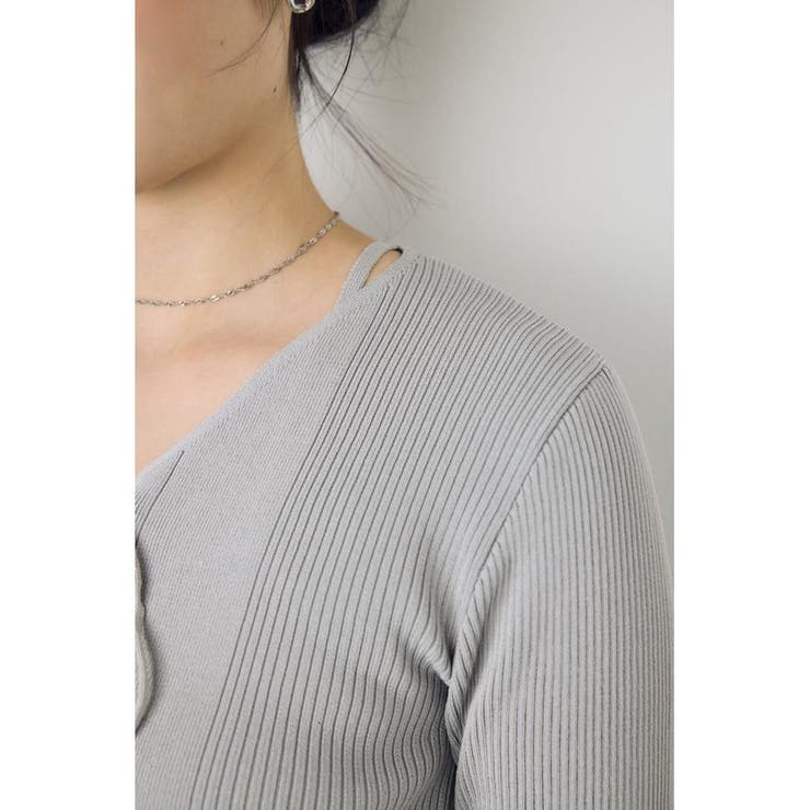 フェイクレイヤードレースアップニット | AZUL BY MOUSSY | 詳細画像17 