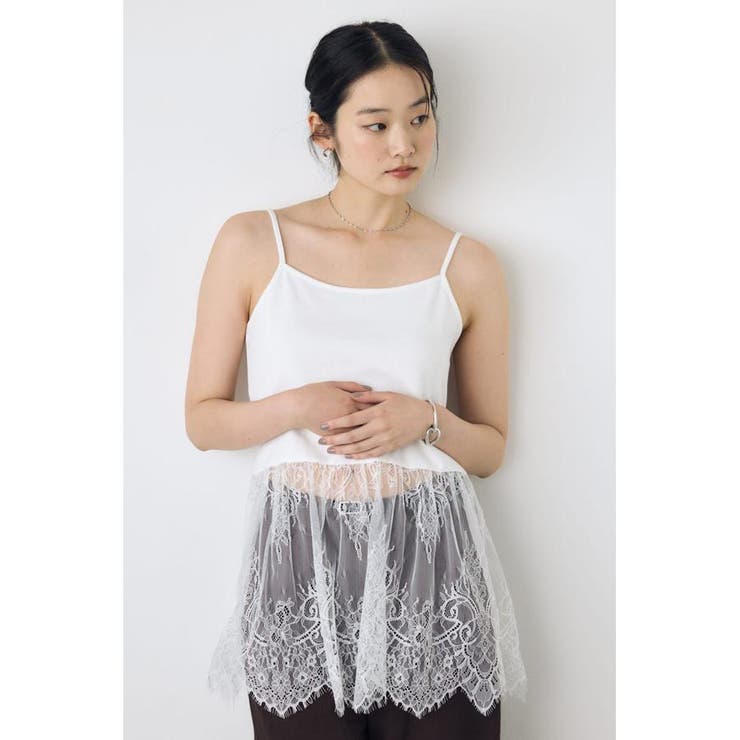 O/WHT1 | インナーレースキャミソール | AZUL BY MOUSSY