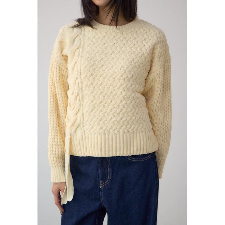 サイドレースアップケーブルニット | AZUL BY MOUSSY | 詳細画像12 