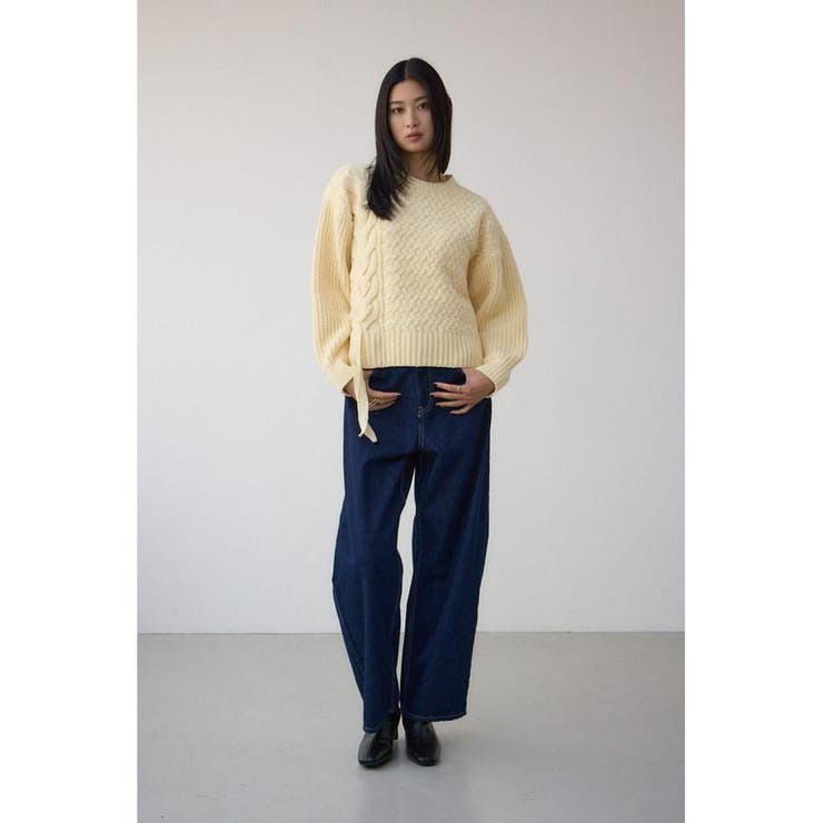 サイドレースアップケーブルニット | AZUL BY MOUSSY | 詳細画像14 