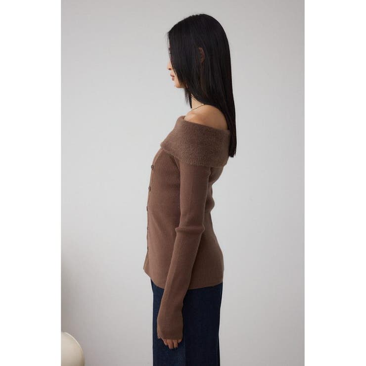 シャギーコンビオフショルダーニット | AZUL BY MOUSSY | 詳細画像27 