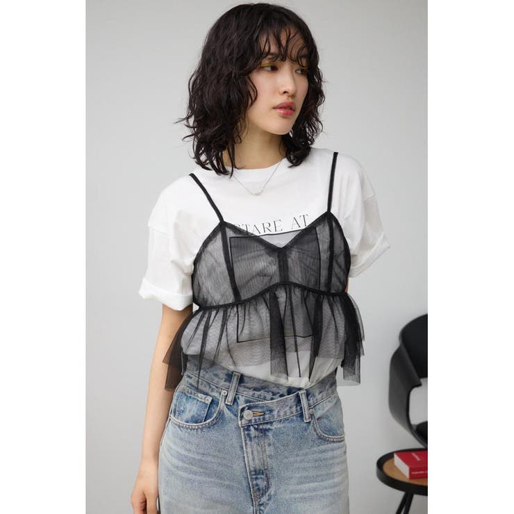 チュールフリルキャミ | AZUL BY MOUSSY | 詳細画像13 