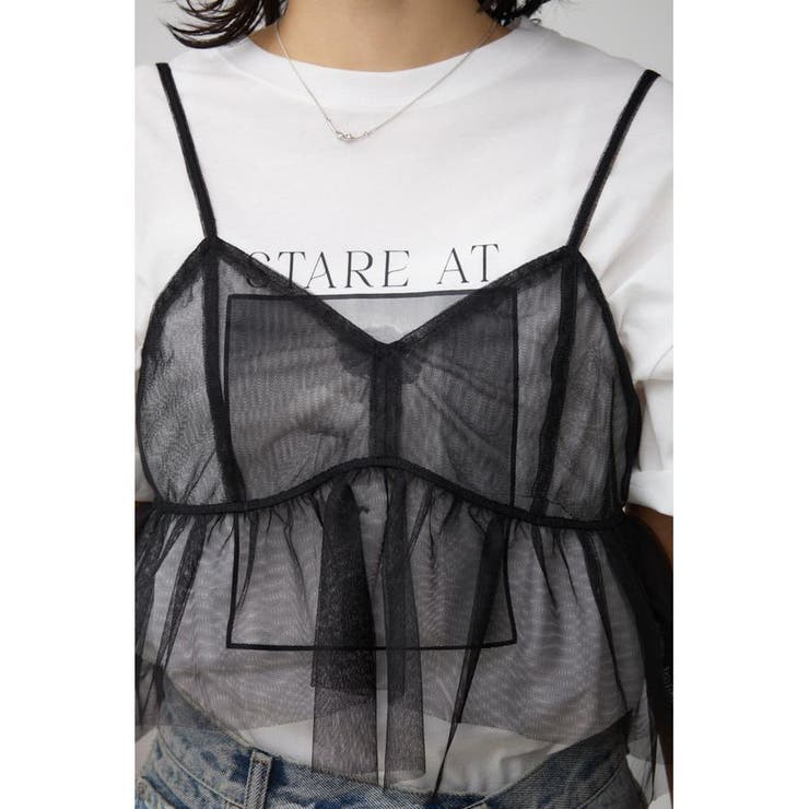 チュールフリルキャミ | AZUL BY MOUSSY | 詳細画像19 