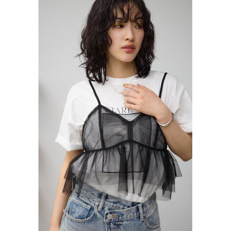 チュールフリルキャミ | AZUL BY MOUSSY | 詳細画像12 