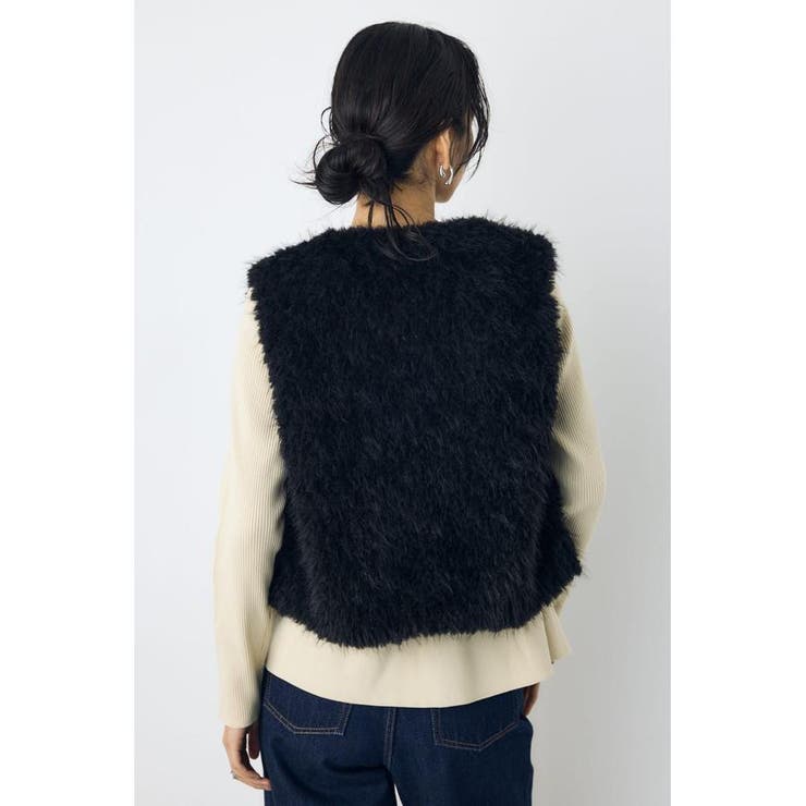 ミックスファーベスト | AZUL BY MOUSSY | 詳細画像23 