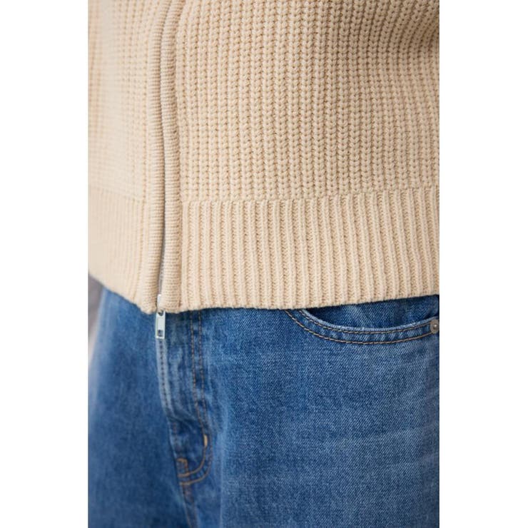 ジップアップニットベスト | AZUL BY MOUSSY | 詳細画像9 