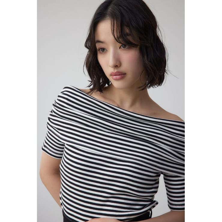 オフショルダーリブトップス | AZUL BY MOUSSY | 詳細画像12 