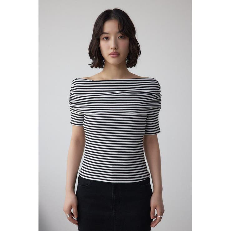 acka オフショルダーリブトップス AZUL BY MOUSSY | オフショルダーリブトップス (Tシャツ・カットソー