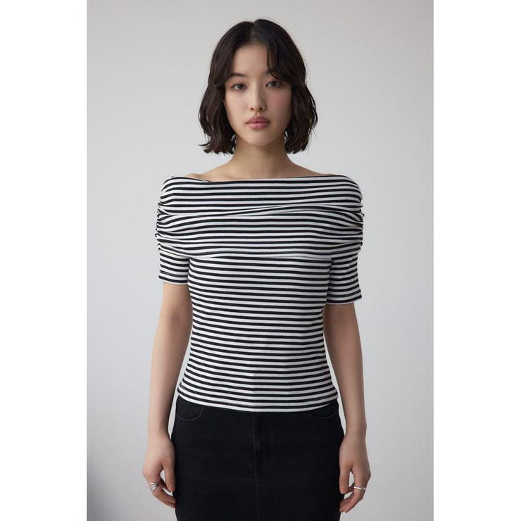 オフショルダーリブトップス[品番：AZLW0023385]｜AZUL BY MOUSSY 