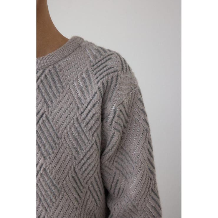 ダイヤ柄ニットトップス | AZUL BY MOUSSY | 詳細画像31 