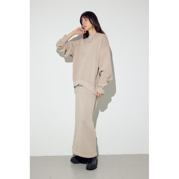 ピグメント起毛裏毛Iラインスカート | AZUL BY MOUSSY | 詳細画像16 