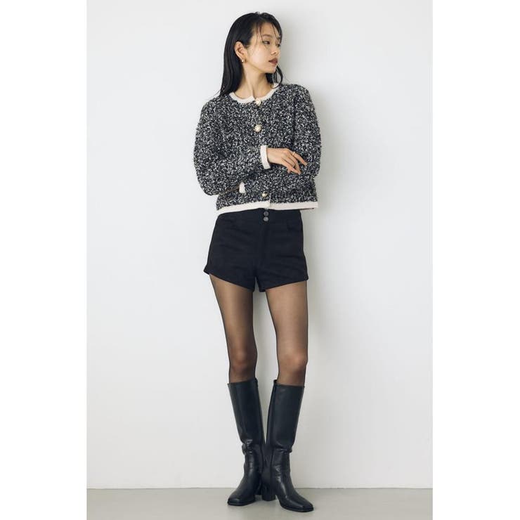 フェイクスエードハイウエストボタンショートパンツ | AZUL BY MOUSSY | 詳細画像6 