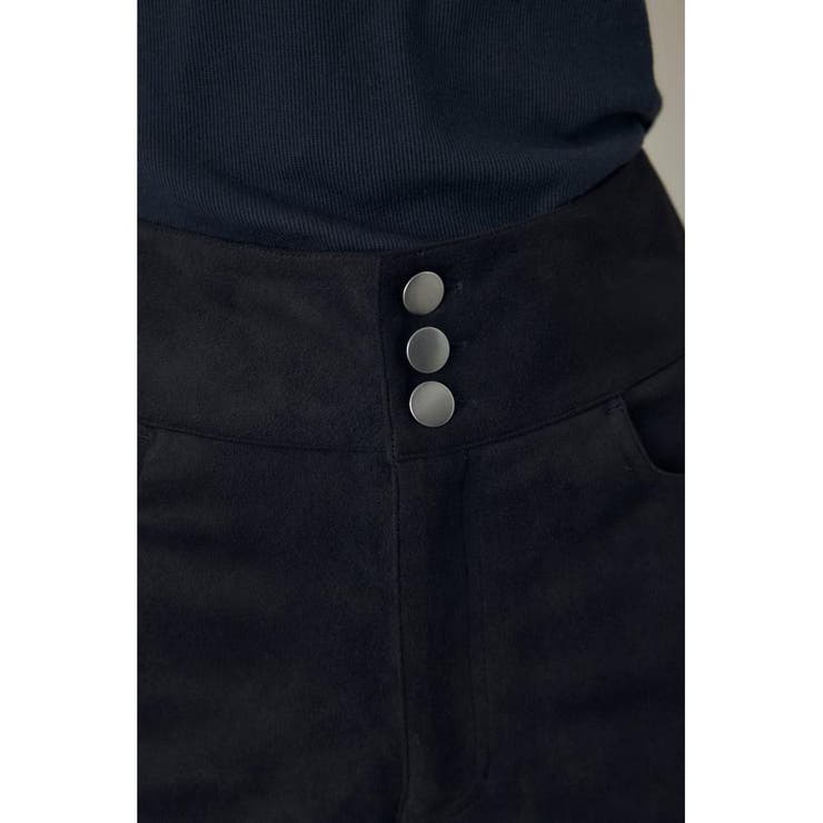 フェイクスエードハイウエストボタンショートパンツ | AZUL BY MOUSSY | 詳細画像7 