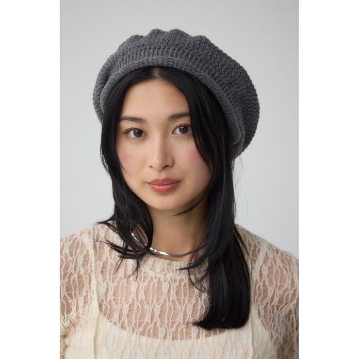 GRY | ニットベレー帽 | AZUL BY MOUSSY