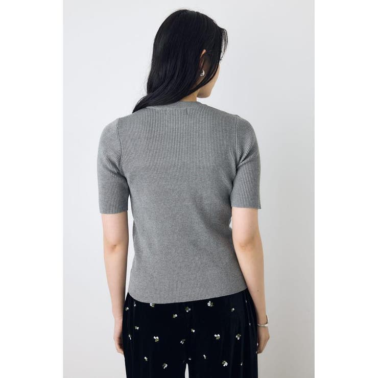 ハーフスリーブクルーネックニットトップス | AZUL BY MOUSSY | 詳細画像20 