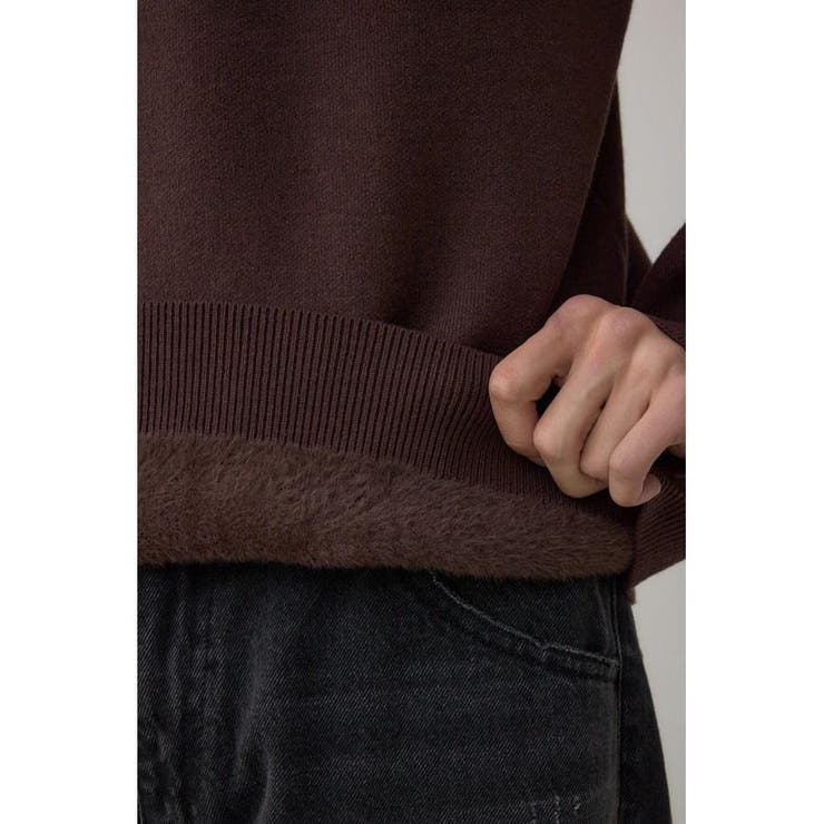 裏シャギーボアニットトップス | AZUL BY MOUSSY | 詳細画像24 