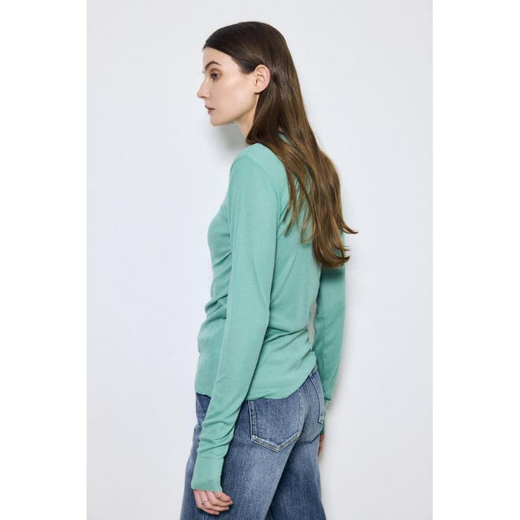 シアー素材ロングTシャツ | AZUL BY MOUSSY | 詳細画像18 