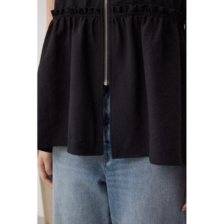 ジップペプラムサイドドロストベスト | AZUL BY MOUSSY | 詳細画像10 