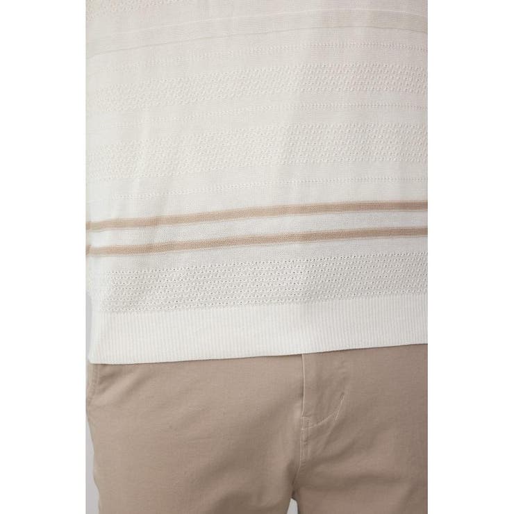 編地変化長袖ニットポロ | AZUL BY MOUSSY | 詳細画像11 