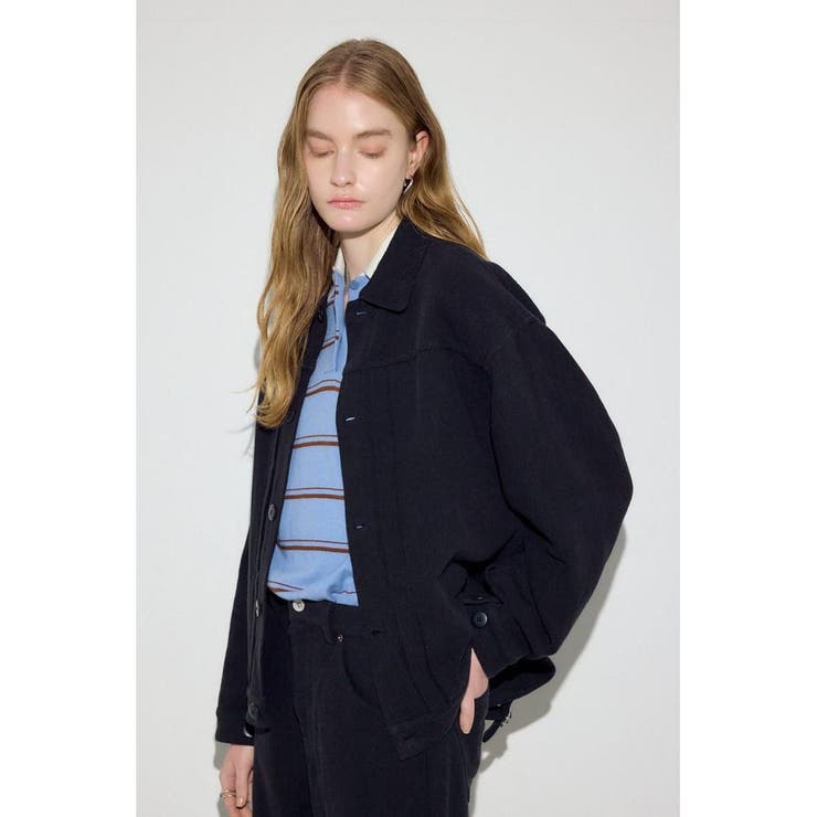 コットンリネンプリーツブルゾン | AZUL BY MOUSSY | 詳細画像22 