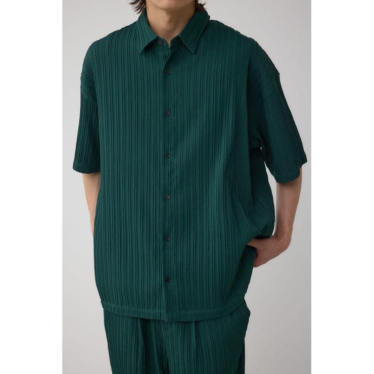 GRN | タック楊柳リラックスシャツ | AZUL BY MOUSSY