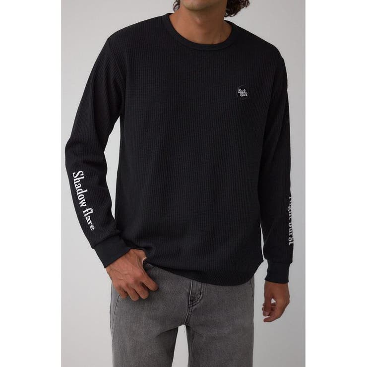 袖刺繍ワッフルトップス | AZUL BY MOUSSY | 詳細画像14 