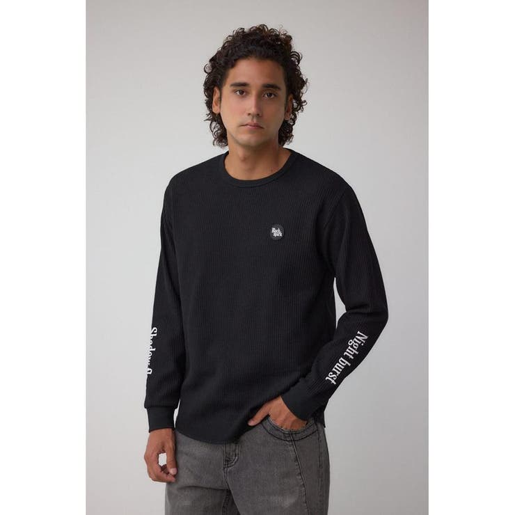 袖刺繍ワッフルトップス | AZUL BY MOUSSY | 詳細画像16 