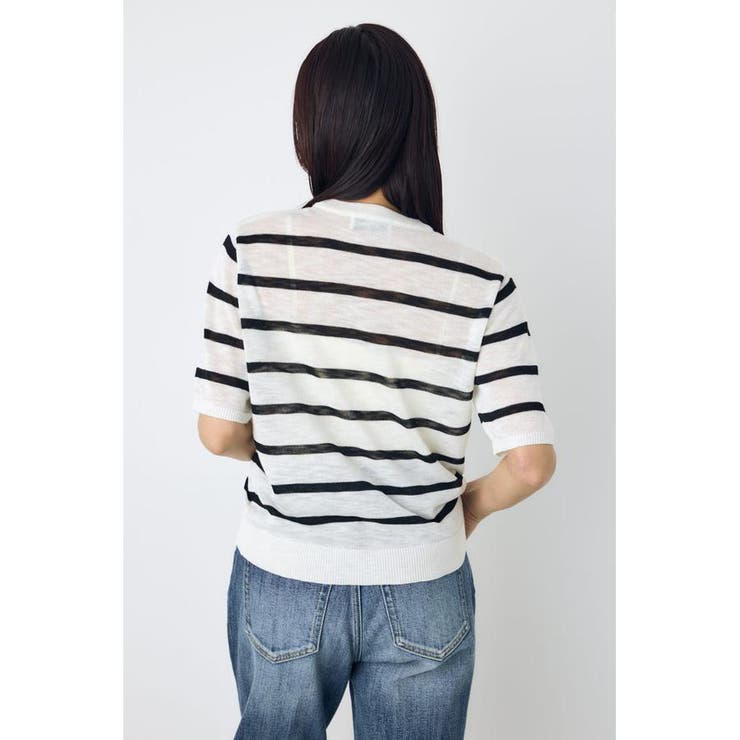 シアークルーネックニットトップス | AZUL BY MOUSSY | 詳細画像14 