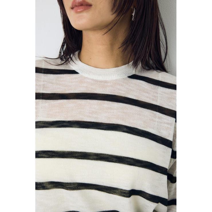 シアークルーネックニットトップス | AZUL BY MOUSSY | 詳細画像16 