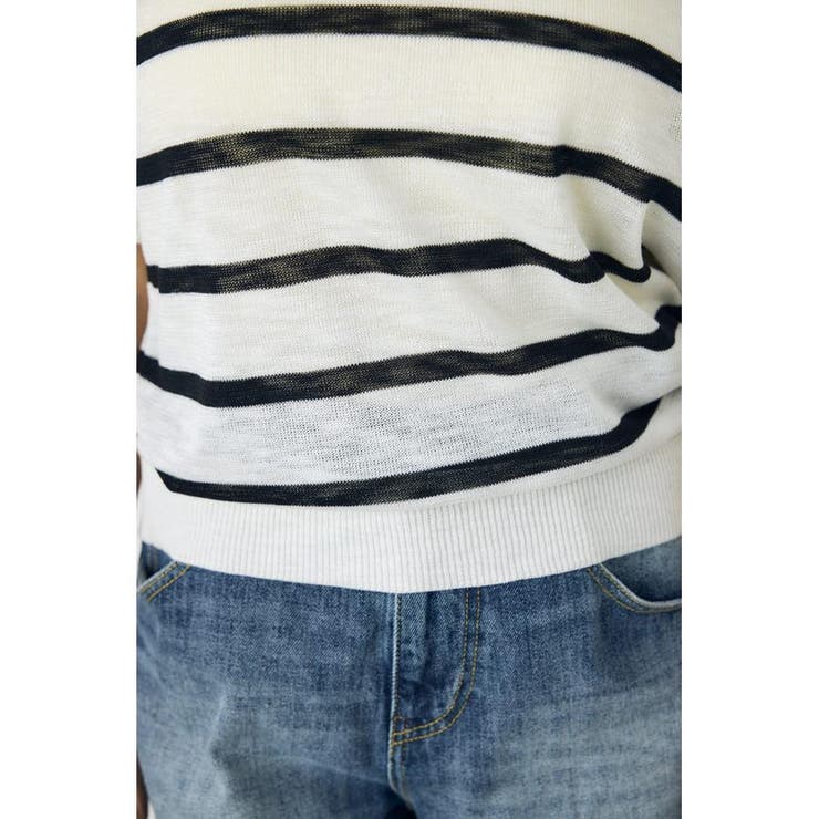 シアークルーネックニットトップス | AZUL BY MOUSSY | 詳細画像18 