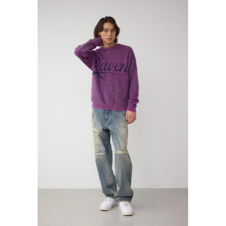 シャギーロゴニット | AZUL BY MOUSSY | 詳細画像26 