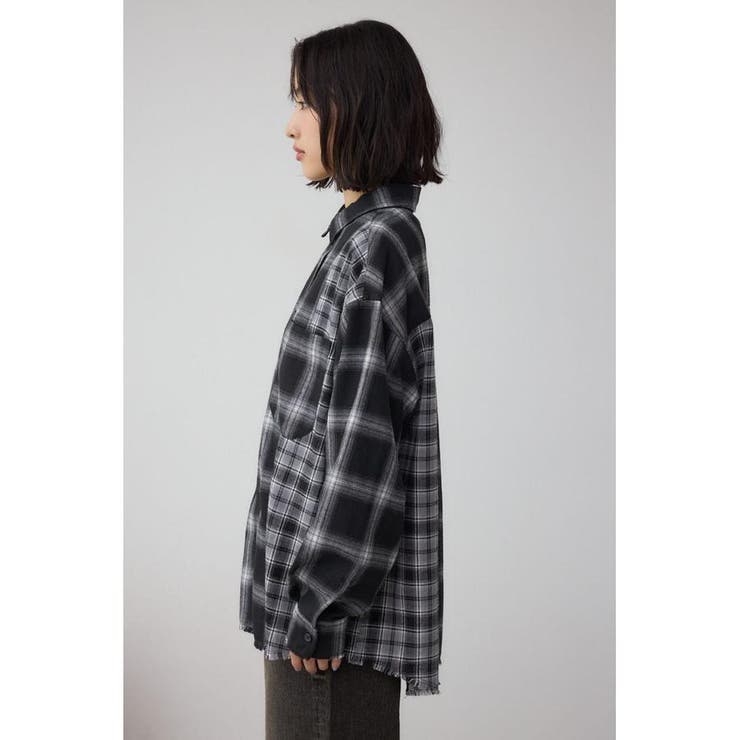 切替デザインチェックシャツ | AZUL BY MOUSSY | 詳細画像5 