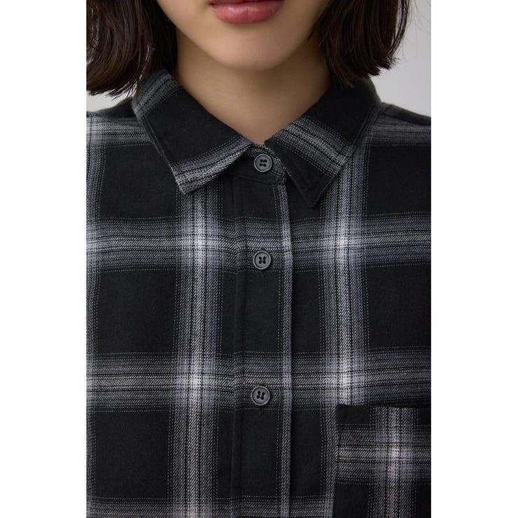 切替デザインチェックシャツ | AZUL BY MOUSSY | 詳細画像7 