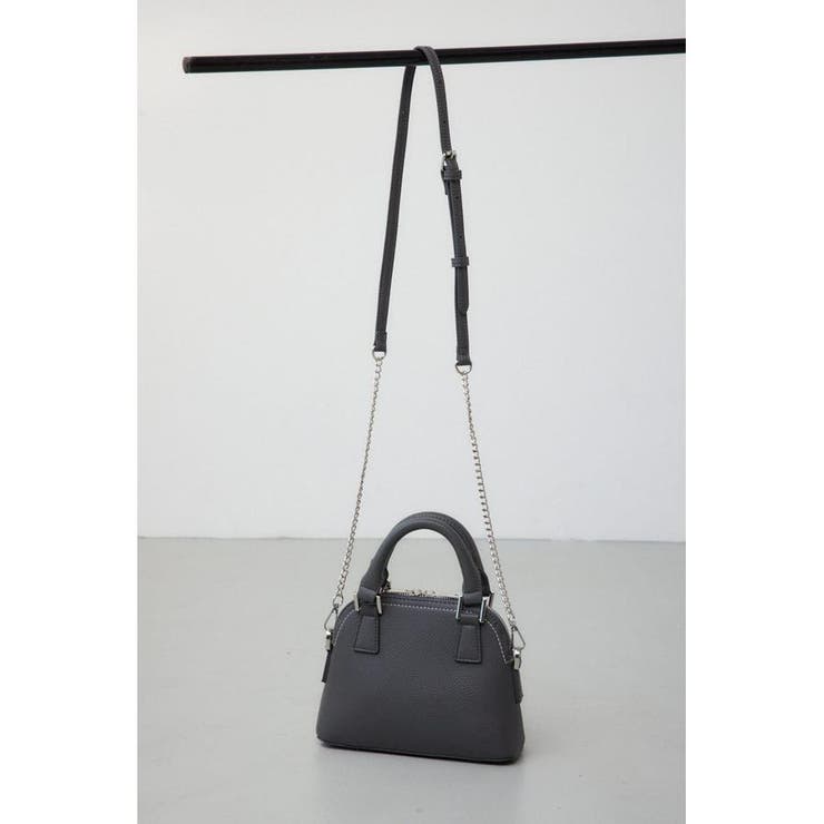 GRY | ダブルジッパーミニバッグ | AZUL BY MOUSSY