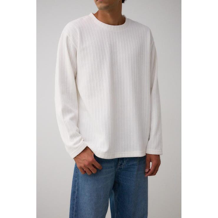 O/WHT1 | モールジャガードトップス | AZUL BY MOUSSY