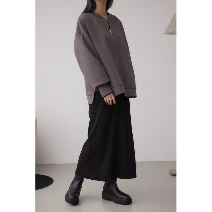 ハーフジップスウェットワンピース | AZUL BY MOUSSY | 詳細画像1 