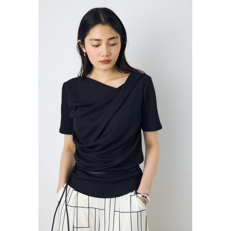 ドレープ5分袖トップス | AZUL BY MOUSSY | 詳細画像10 