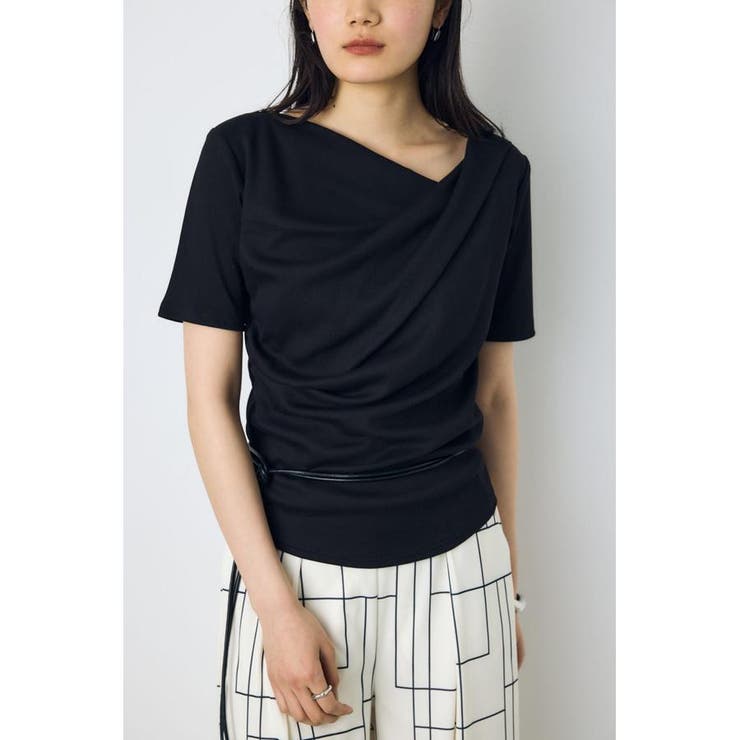 ドレープ5分袖トップス | AZUL BY MOUSSY | 詳細画像12 