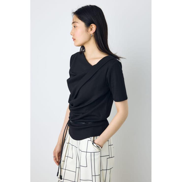 ドレープ5分袖トップス | AZUL BY MOUSSY | 詳細画像13 