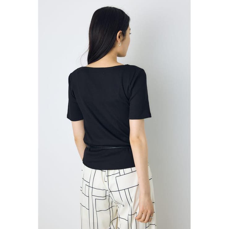 ドレープ5分袖トップス | AZUL BY MOUSSY | 詳細画像14 