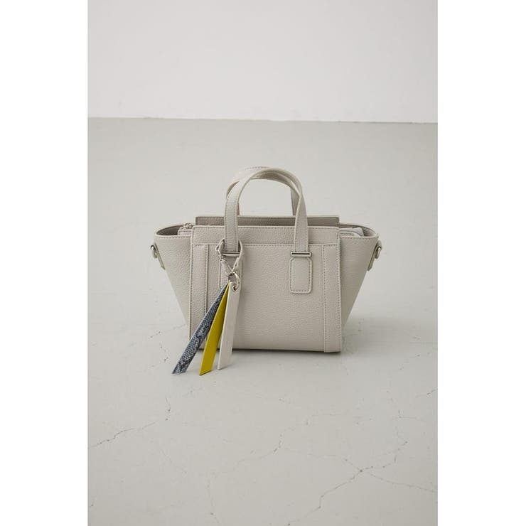 L/GRY1 | チャームセットトラペイズドバッグ | AZUL BY MOUSSY
